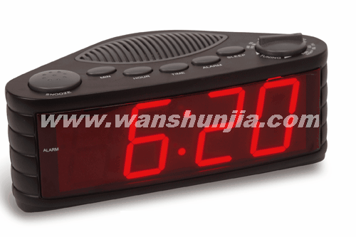 LED Alarm Clock with Radio