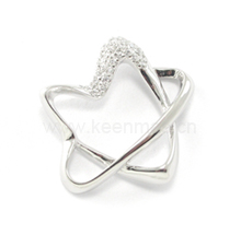 hot sell sterling silver pendant with cz stone