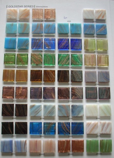 goldstar series of glass mosaic