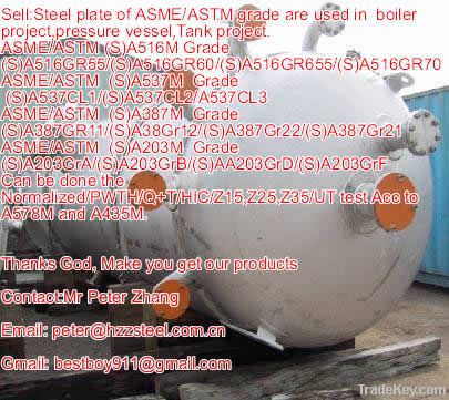 Sell :ASTM/ASME/Grade/SA387GR11/SA387GR12/SA387GR22/HIC/steel plate/s