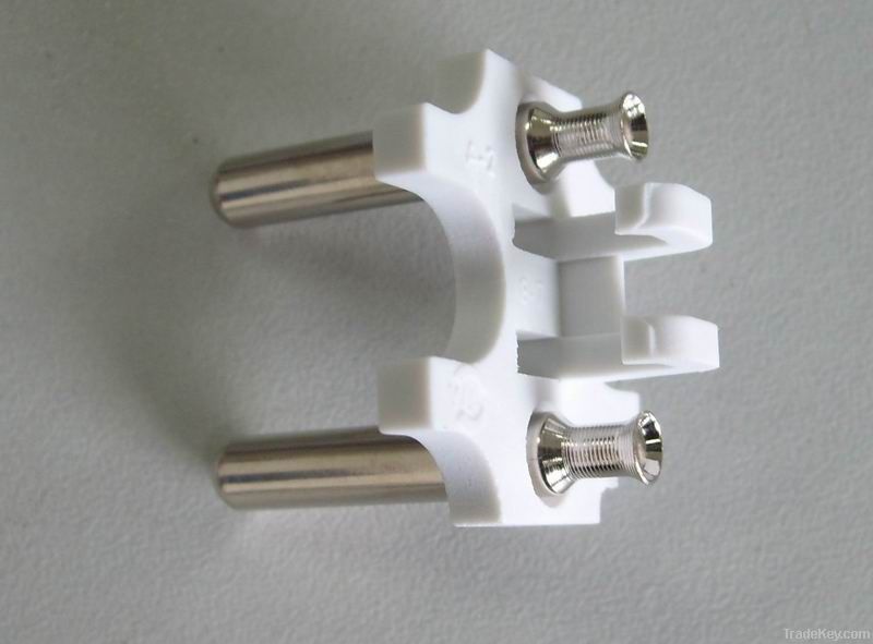 India Plug Insert with hollow brass pins