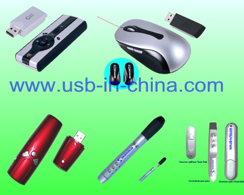 2.4GHz wireless usb pc presenter with multi-media mouse function