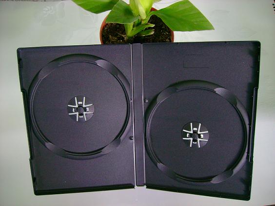 14mm single / double black DVD Case