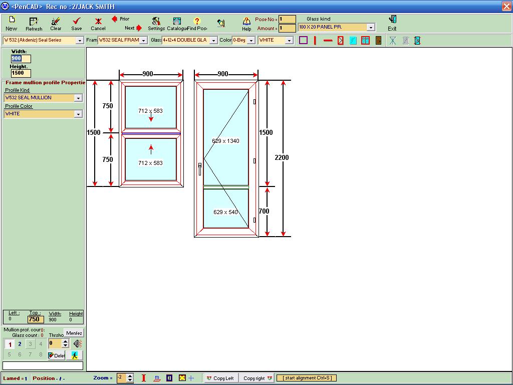 PenCAD window & door manufacturing software