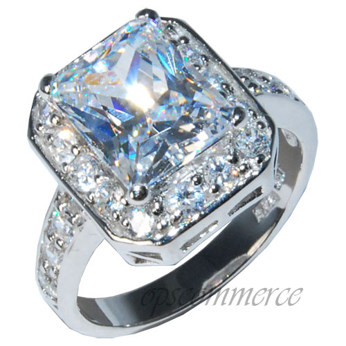 A high quality cubic zirconia collection WITH rhodium finished