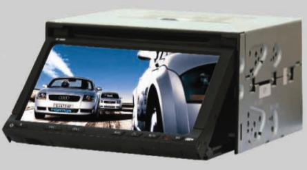 7&quot; Two Din DVD Player With TFT LCD Monitor