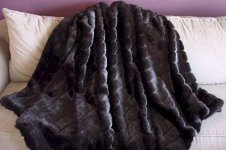 faux fur throw