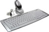 Wireless keyboard with optical recharable mouse