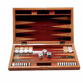 15" Mahogany Backgammon