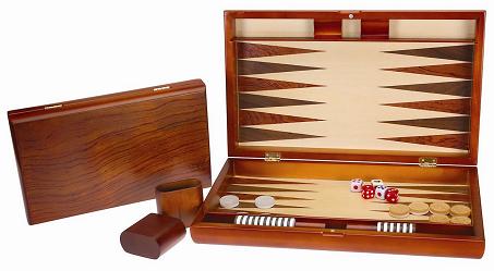 15" Mahogany Backgammon