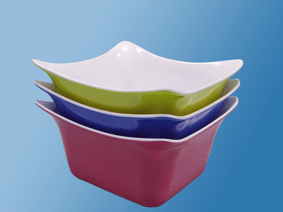 2 Color Melamine Bowl