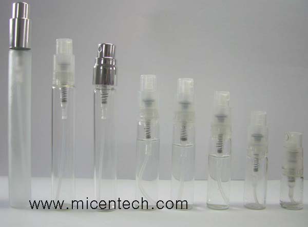 sprayer glass vial