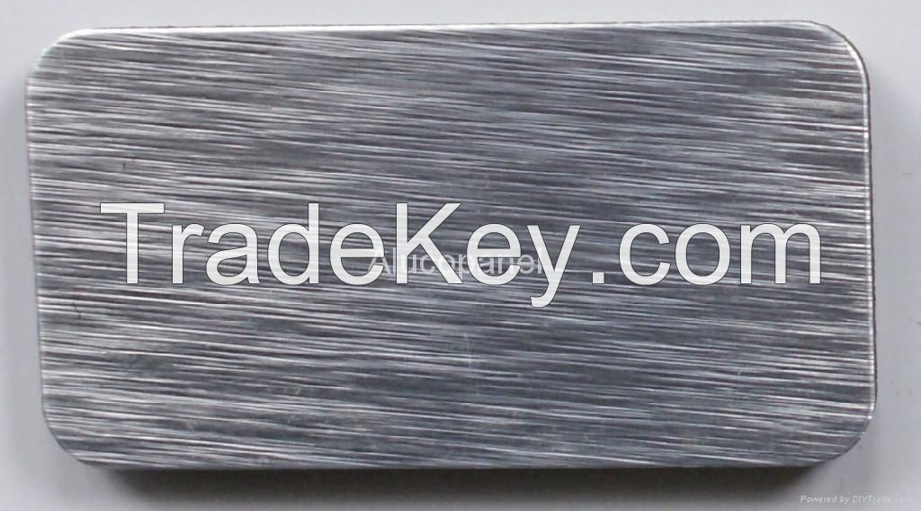 brush aluminium composte  panel silver
