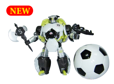 Transforming toys, football robot