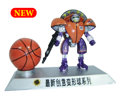 Transforming toys, basketball robot