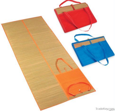 straw beach mat