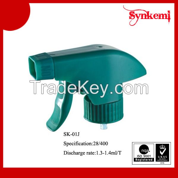 PP green trigger sprayers head 28/400 