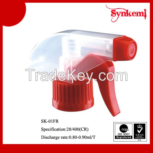 Plastic hand mini trigger sprayer 28/400 