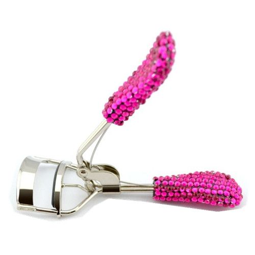 Pink Crystal Rhinestone Eyelash Curler