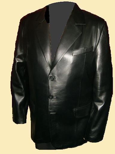 Men's Leather Blazer Jacket