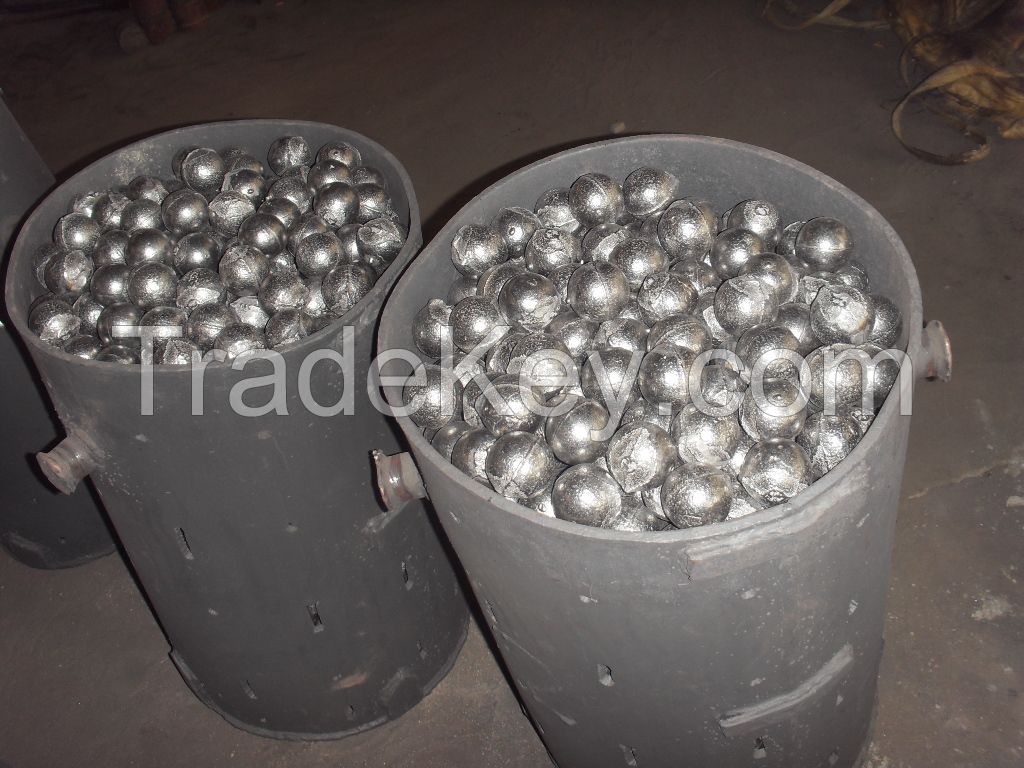 Cast grinding ball