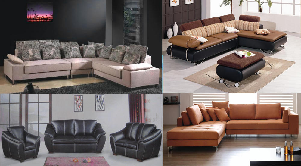 fabric sofa/leather sofa
