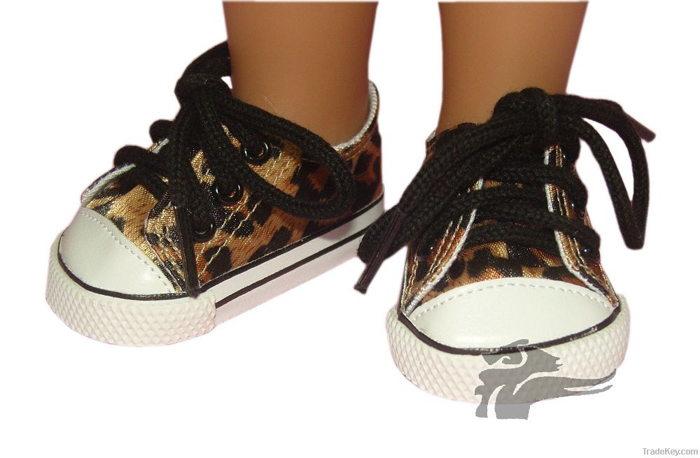 Leopard 18inch American girl doll shoes