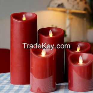 moving wick led flameless candle with timer flameless led candles