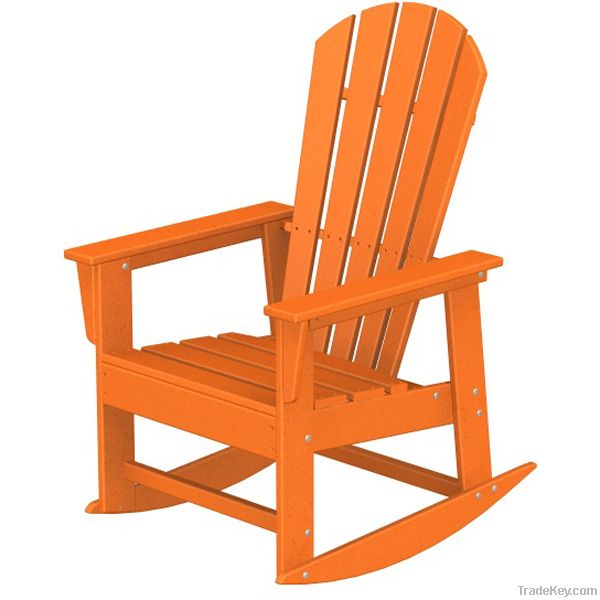 Polywood Adirondack Rocker, Recycled Plastic Beach Chair