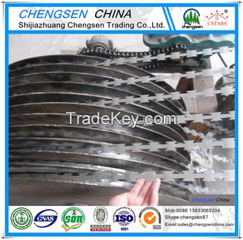 hot dipped Galvanized Razor barbed Wire for sales Professional manufac