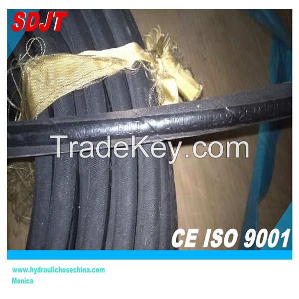 steel wire braided hydraulic rubber hose SAE 100 R16