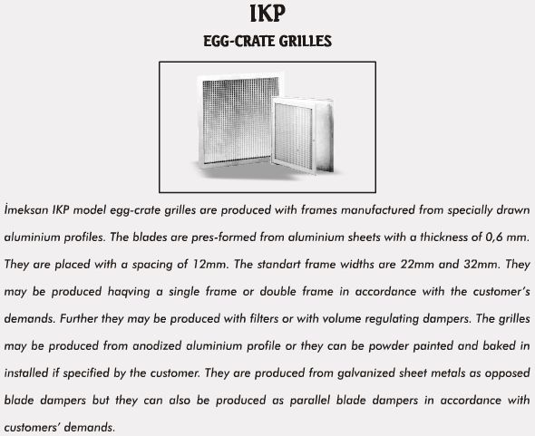 EGG CRATE GRILLES