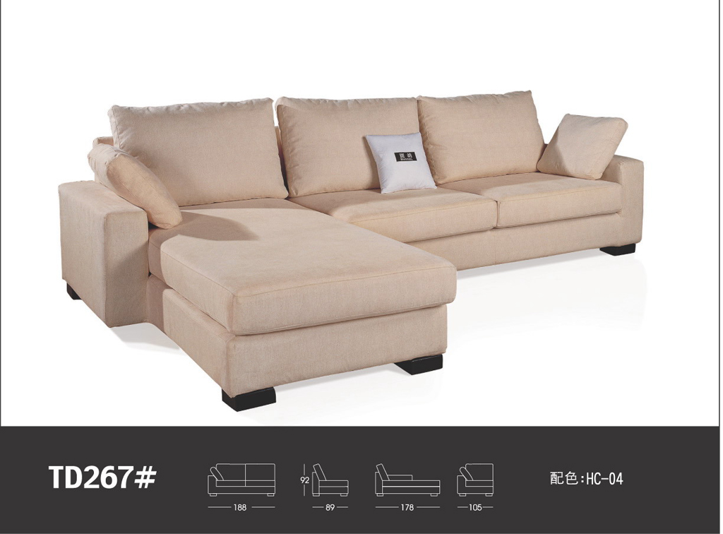Fabric sofa (3+chaise)