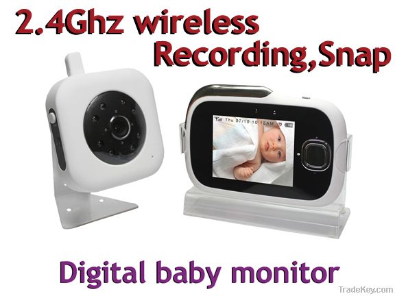 2.4Ghz wireless digital baby monitor/Portable DVR/wireless camera