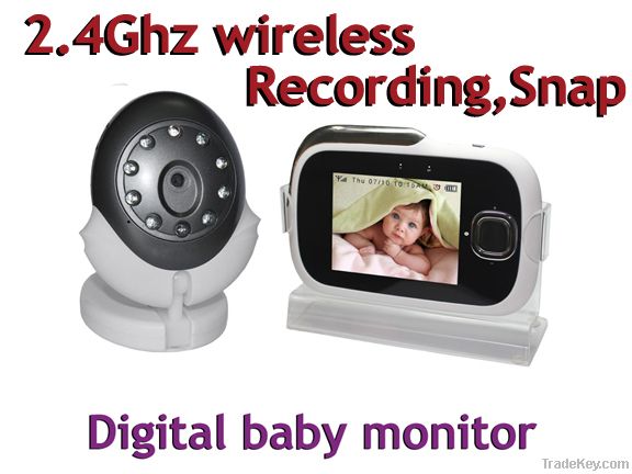 2.4Ghz wireless digital baby monitor/Portable DVR/wireless camera