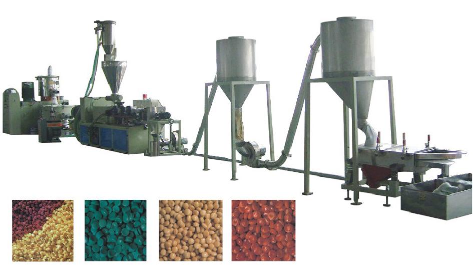 PVC and WPC hot face granulating line