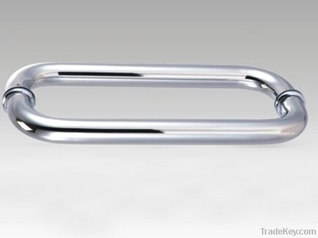 Round type stainless steel handle , for 8-12mm glass door