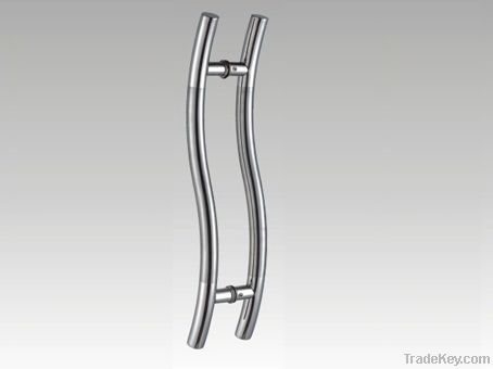 S typestainless steel handle, for 8-12mm glass door