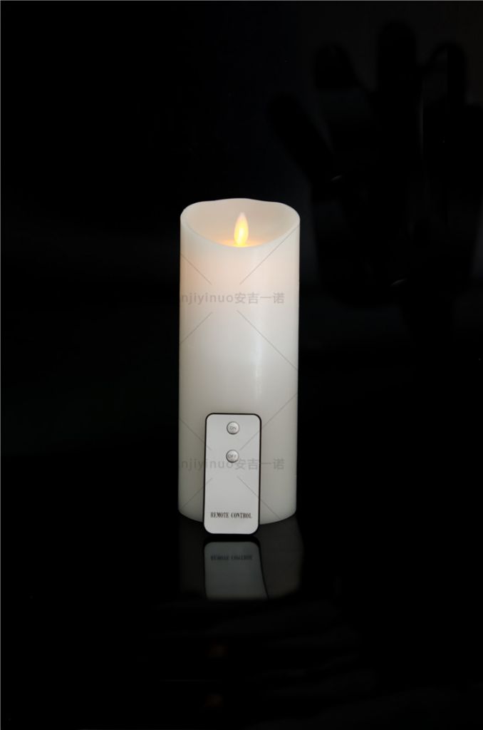 Remote Control Led Candle, Moving Flame Wick Led Candle with Timer