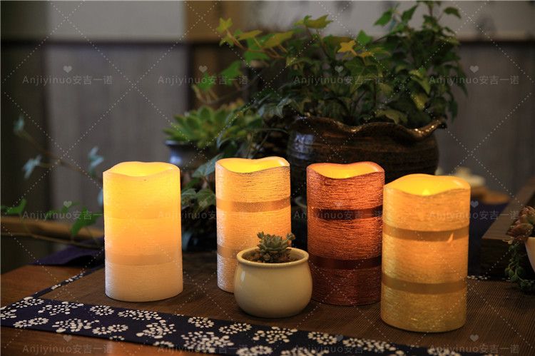 Induction Rechargeable LED Wax Candles, LED Candle with Timer