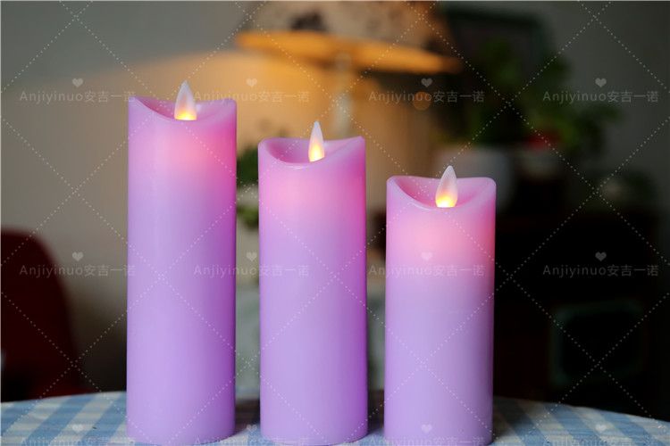 Moving Flame Wax Led Dancing Flame Candle, Candle with Timer
