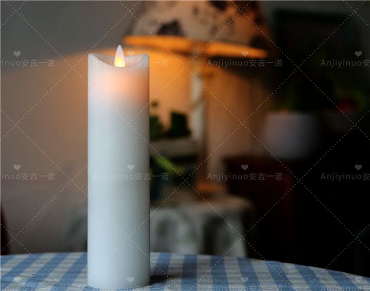 Moving Flame Wax Led Dancing Flame Candle, Candle with Timer