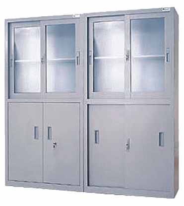 Office Cabinet of 2 layers and 2 doors
