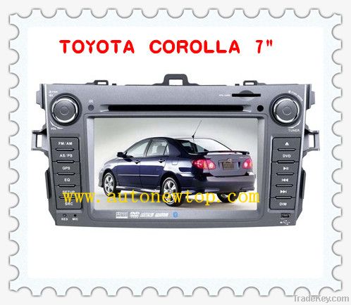 Special car DVD player for Toyota Corolla 7 inch