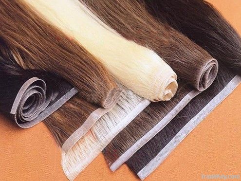 human tape hair extension skin weft  hair pieces and men wigs