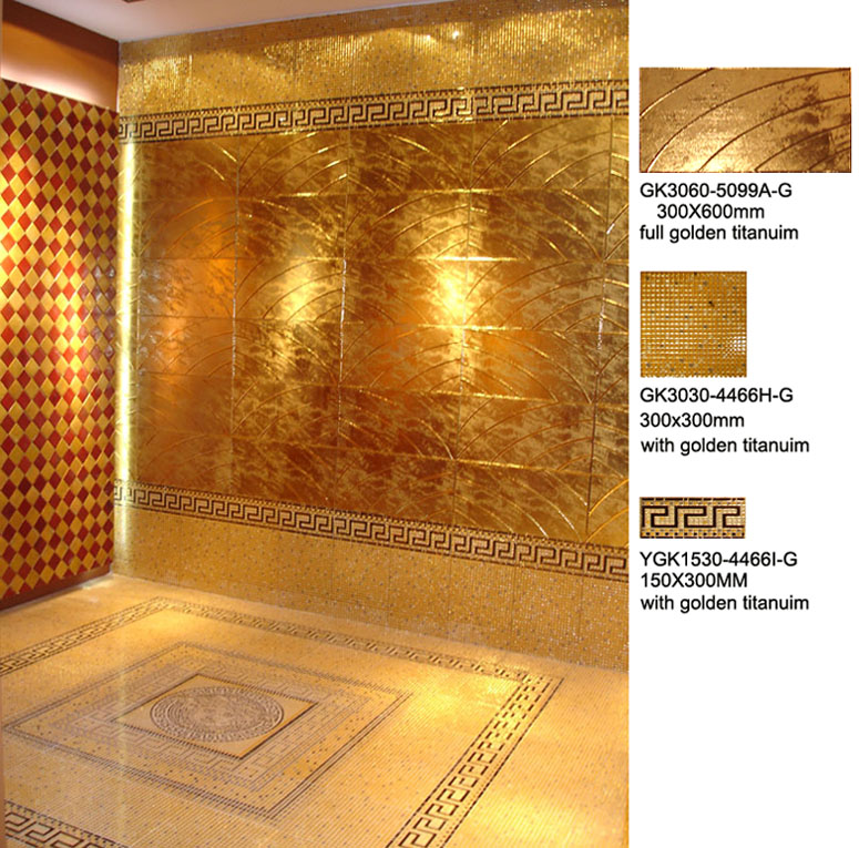 luxury golden wall tiles