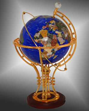 illuminated Gemstone Globe Lamp
