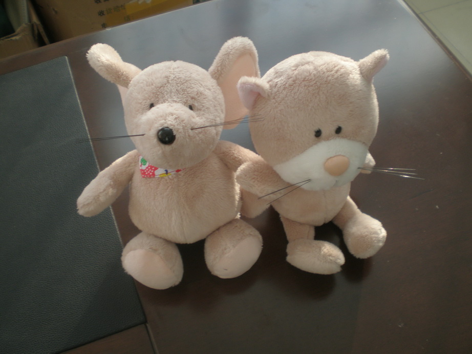 Stuffed Toys Mouse & Cat