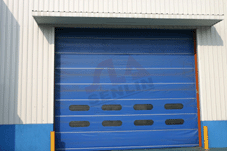 High speed sectional door