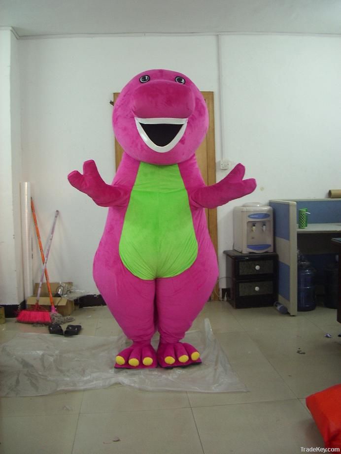 custom made barney adult bear mascot costume